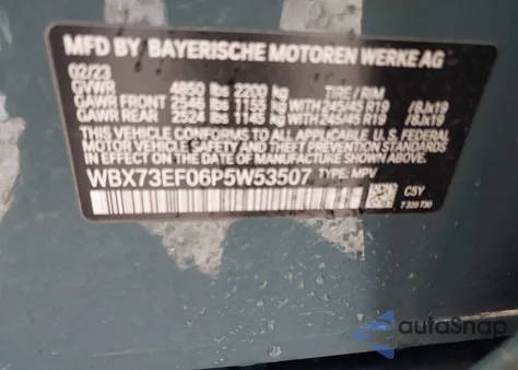 2023 BMW X1 xDrive28I from USA, damaged, VIN WBX73EF06P5W53507